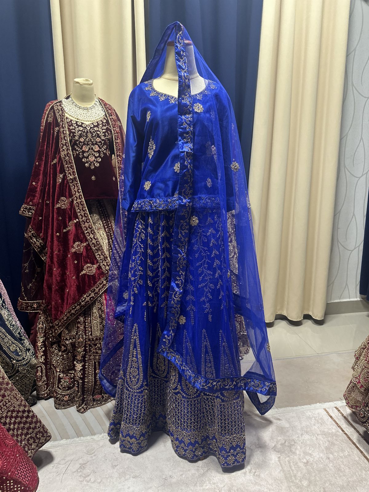 Party Royal Blue Lengha
