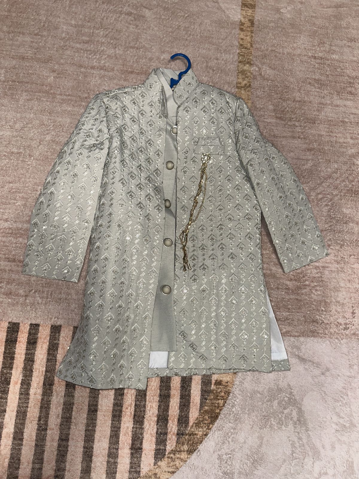 Kids Sherwani Sage Green