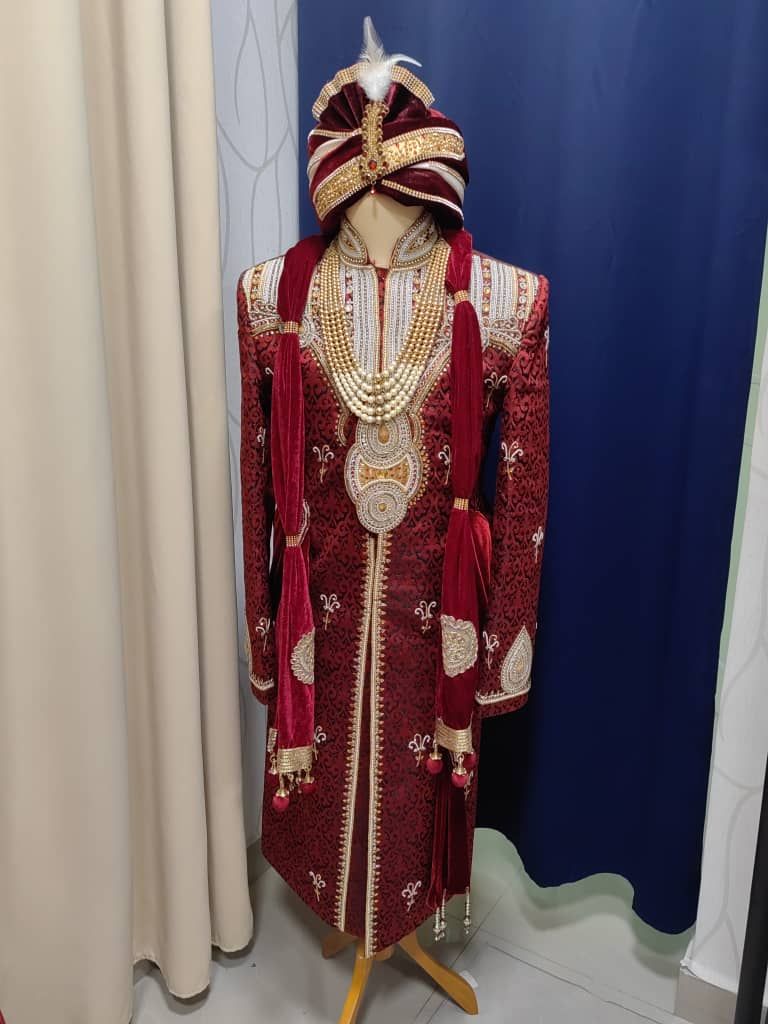 Grand Sherwani Maroon