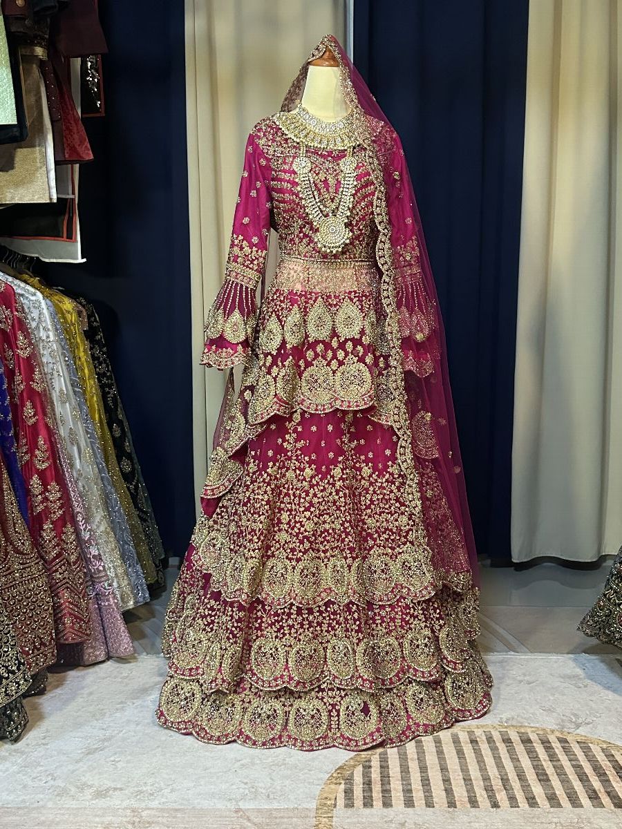 Grand Trailcut Rani Pink Lengha