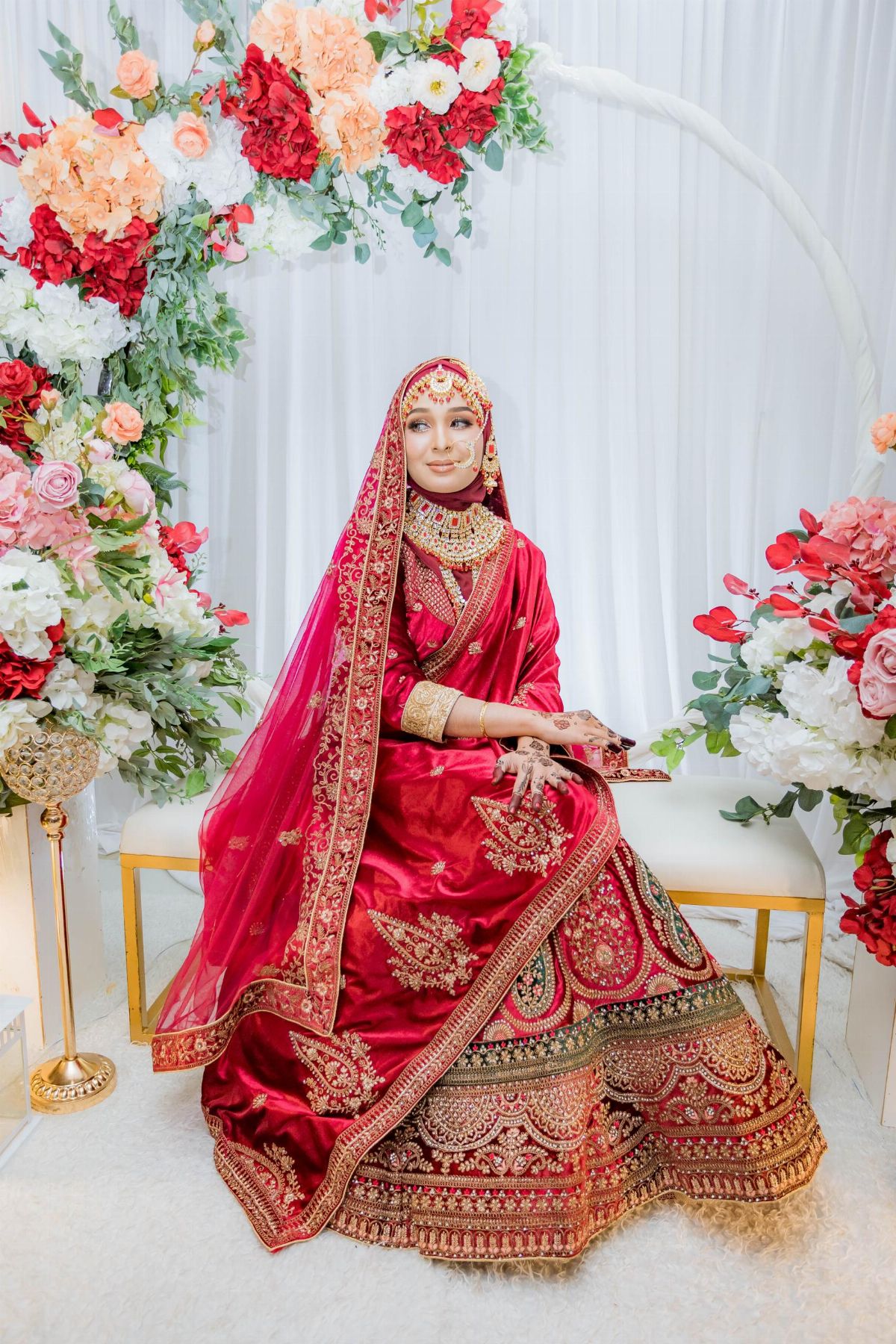 Grand Double Dupatta Rose Maroon