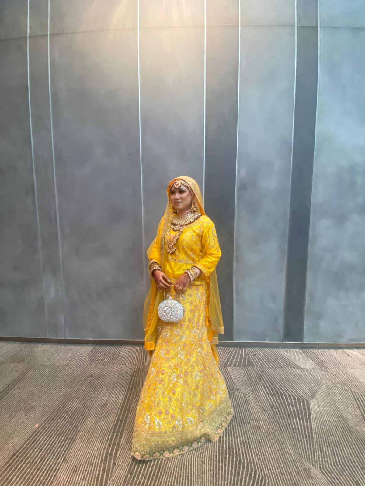 Grand Mirror Yellow Lengha