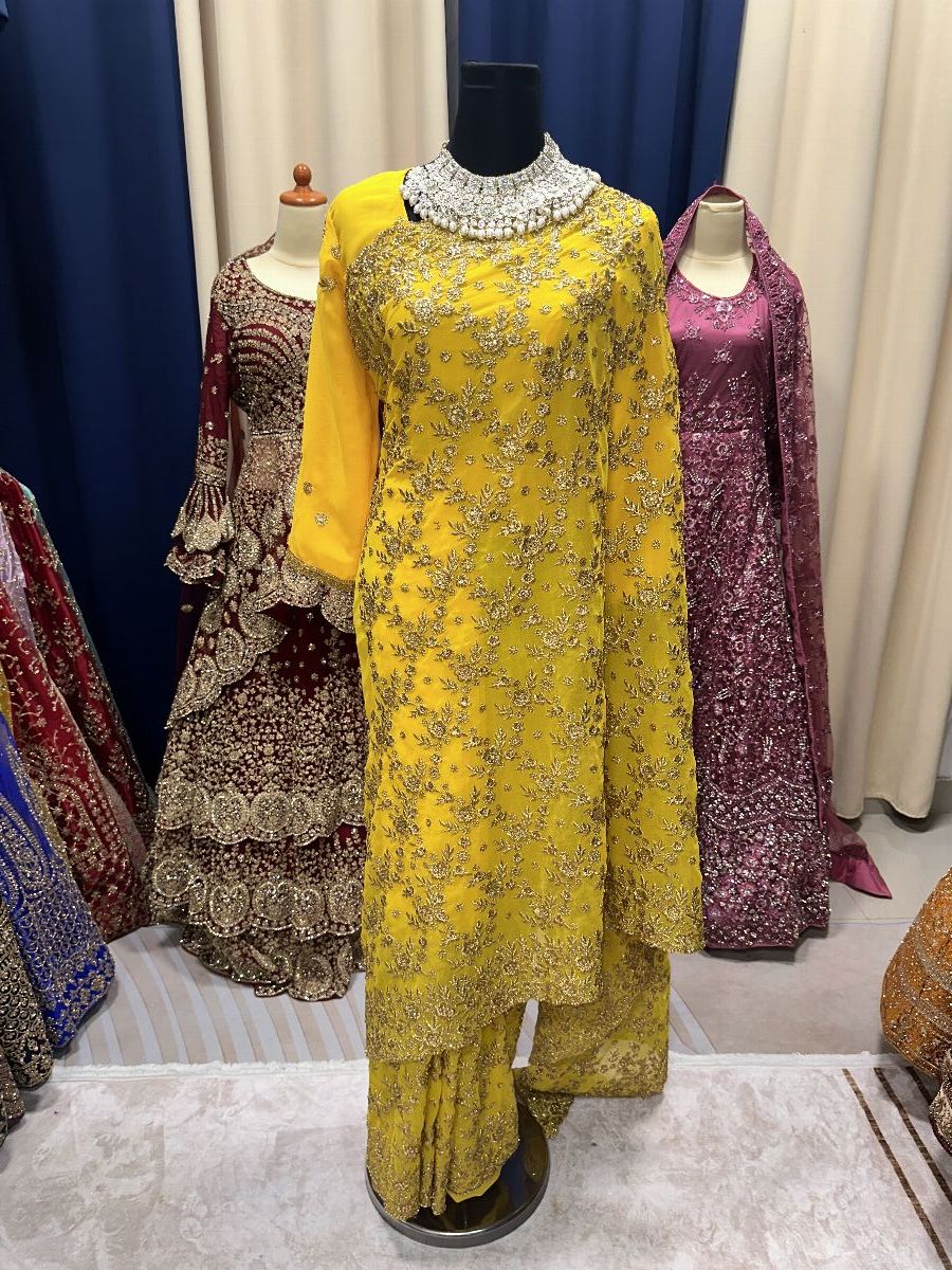 Grand Banana Yellow Saree