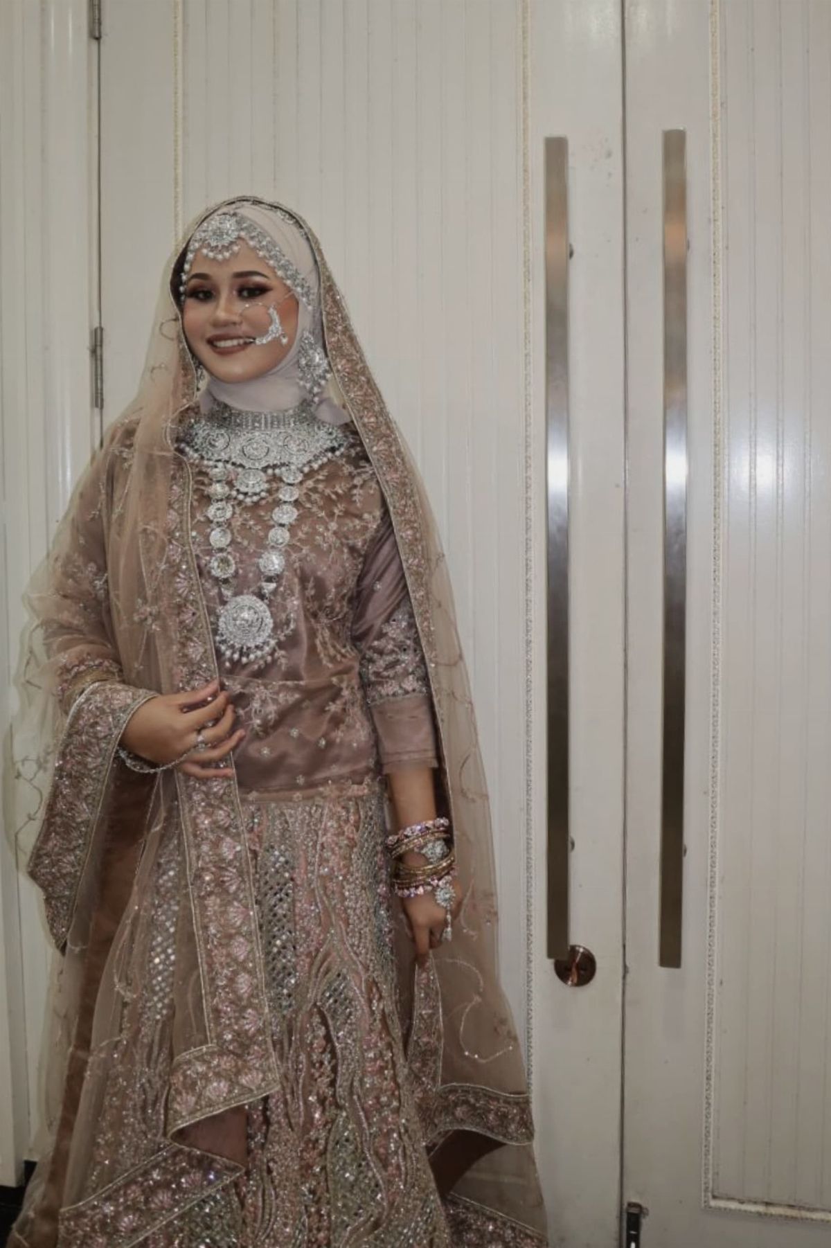 Grand Mirror Nude Rose Gold Lengha