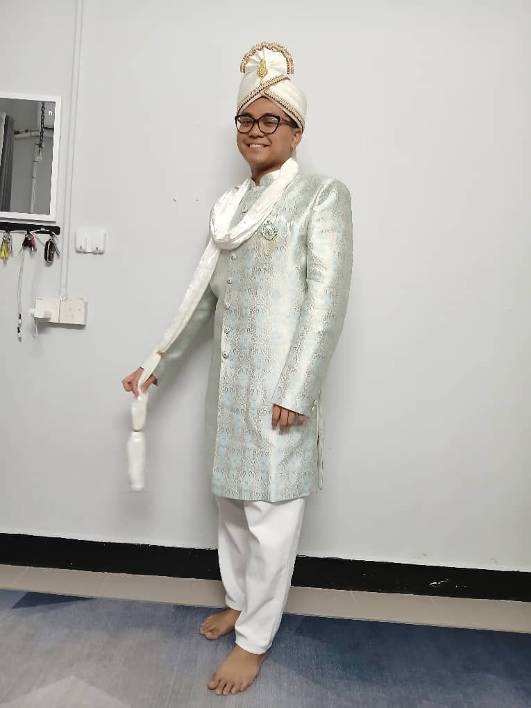 Grand Sherwani Baby Blue