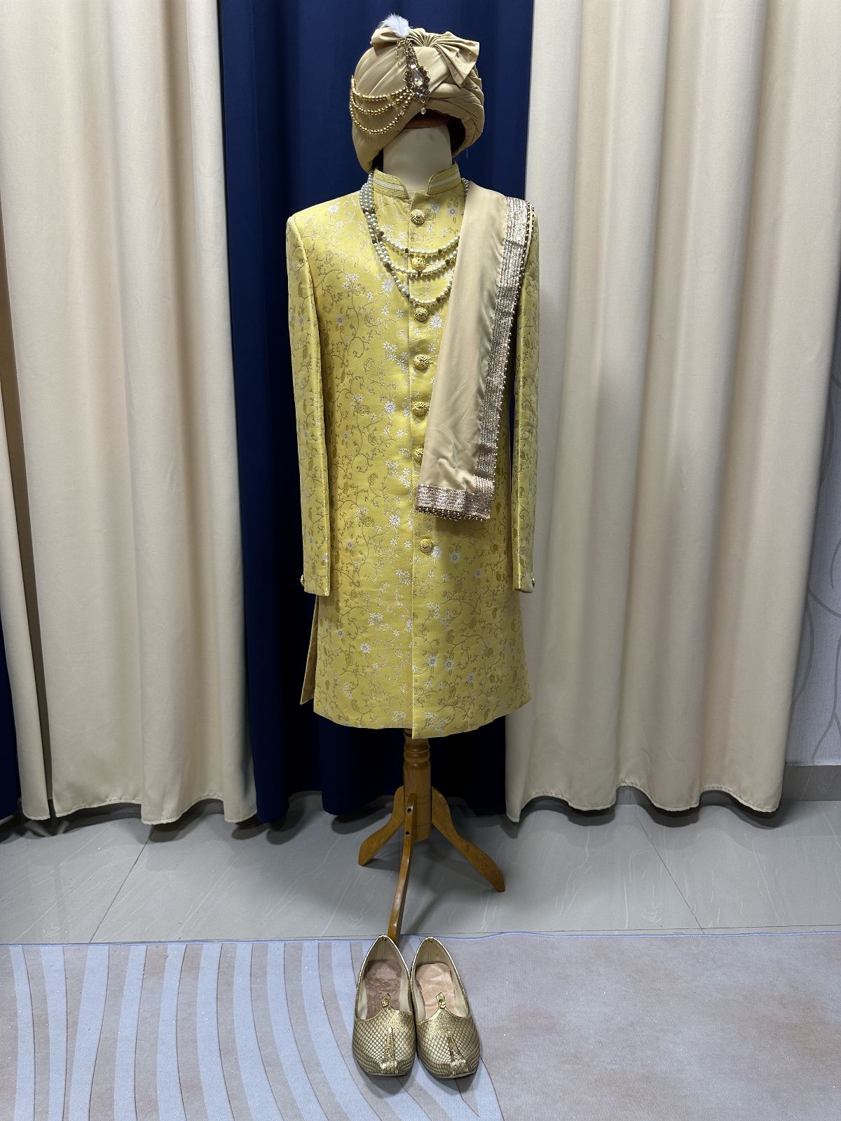 Grand Sherwani Royal Yellow