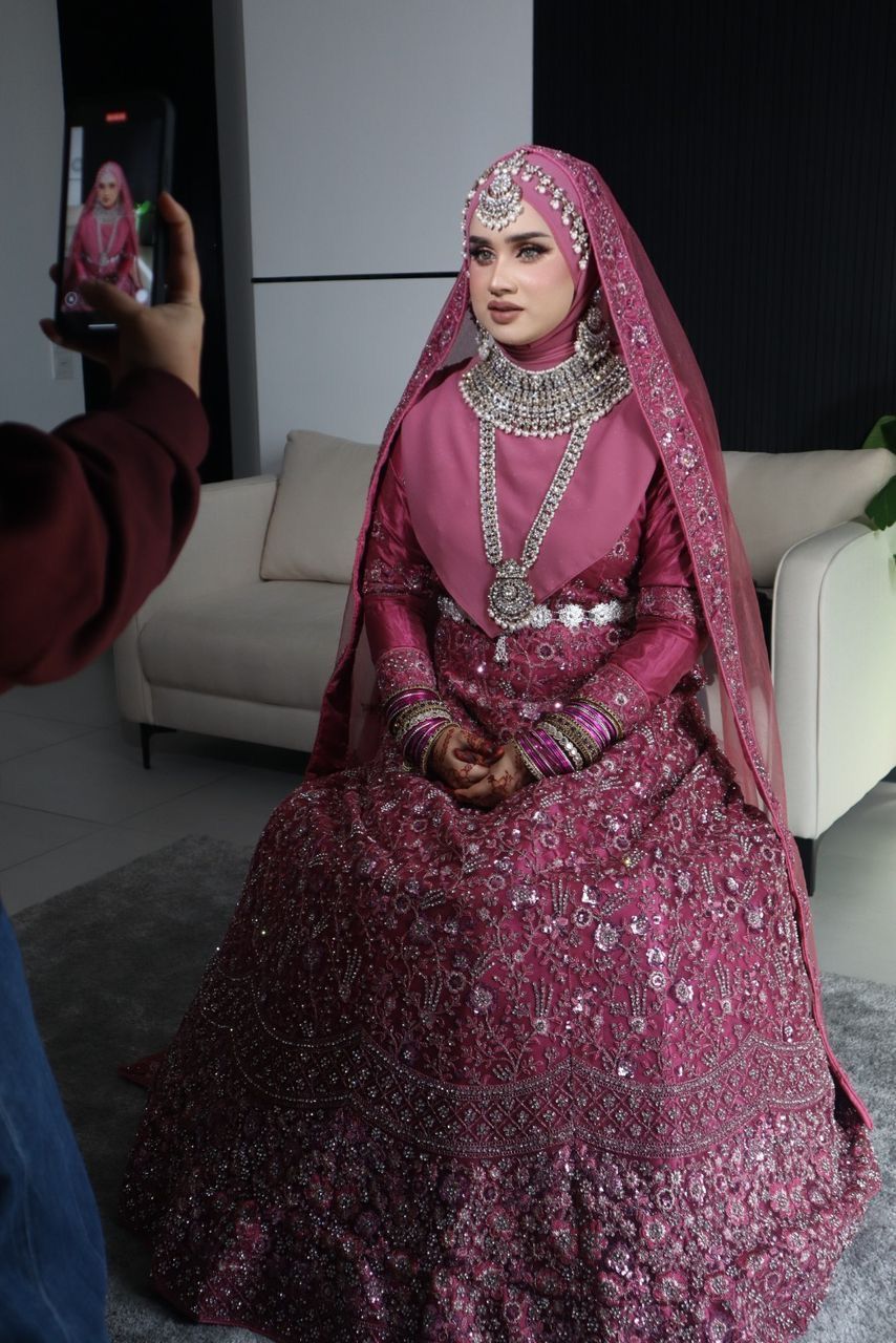 Grand Stones Pink Blossom Lengha Dress