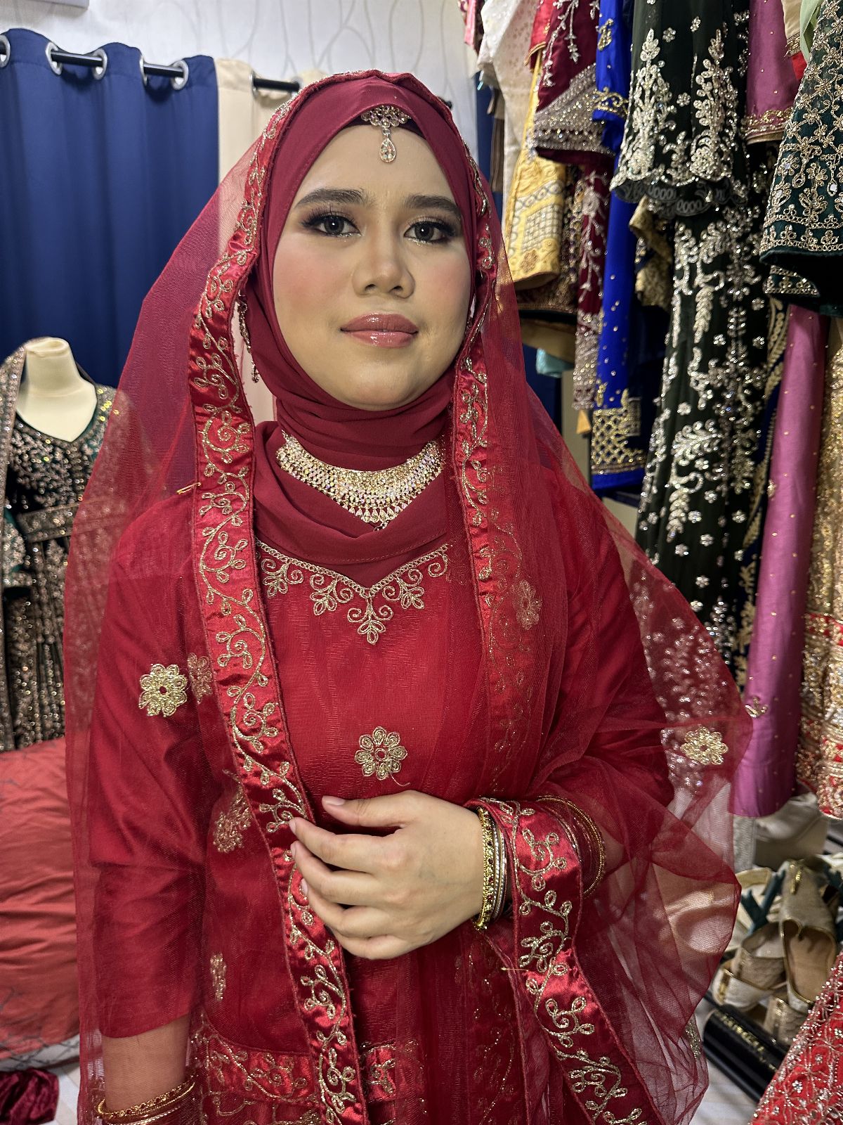 Party Red Chilli Lengha