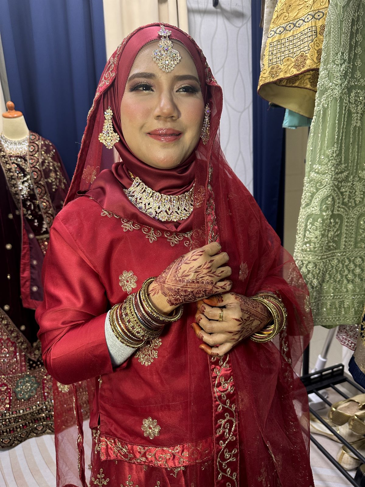 Party Red Chilli Lengha